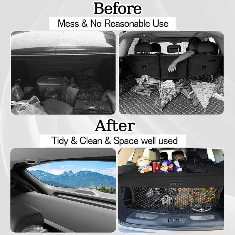 Sze Cargo Cover for Lincoln Nautilus 2024 2025 Accessories Retractable Trunk Cover Black Rear Trunk Security Cover Shielding Shade Waterproof-New Upgrade - Image 3